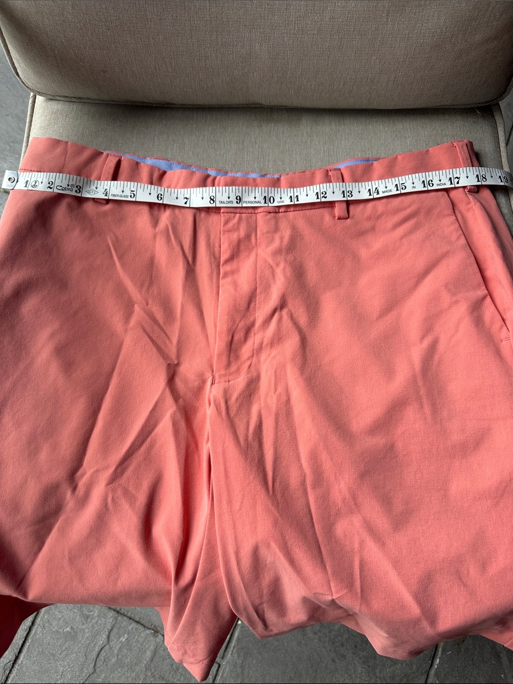 Peter Millar Coral Pink Waistband Shorts